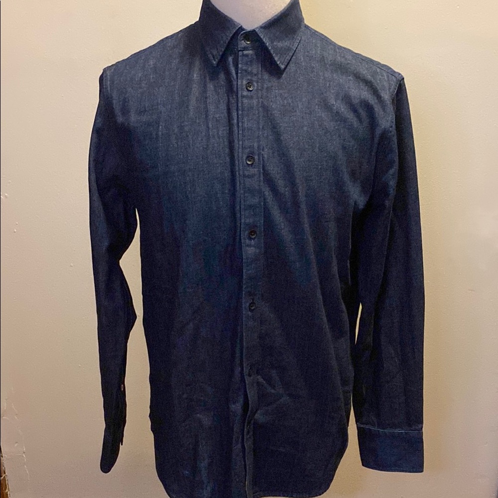 Rag & Bone Blue Casual Button Down Shirt Tailored Fit